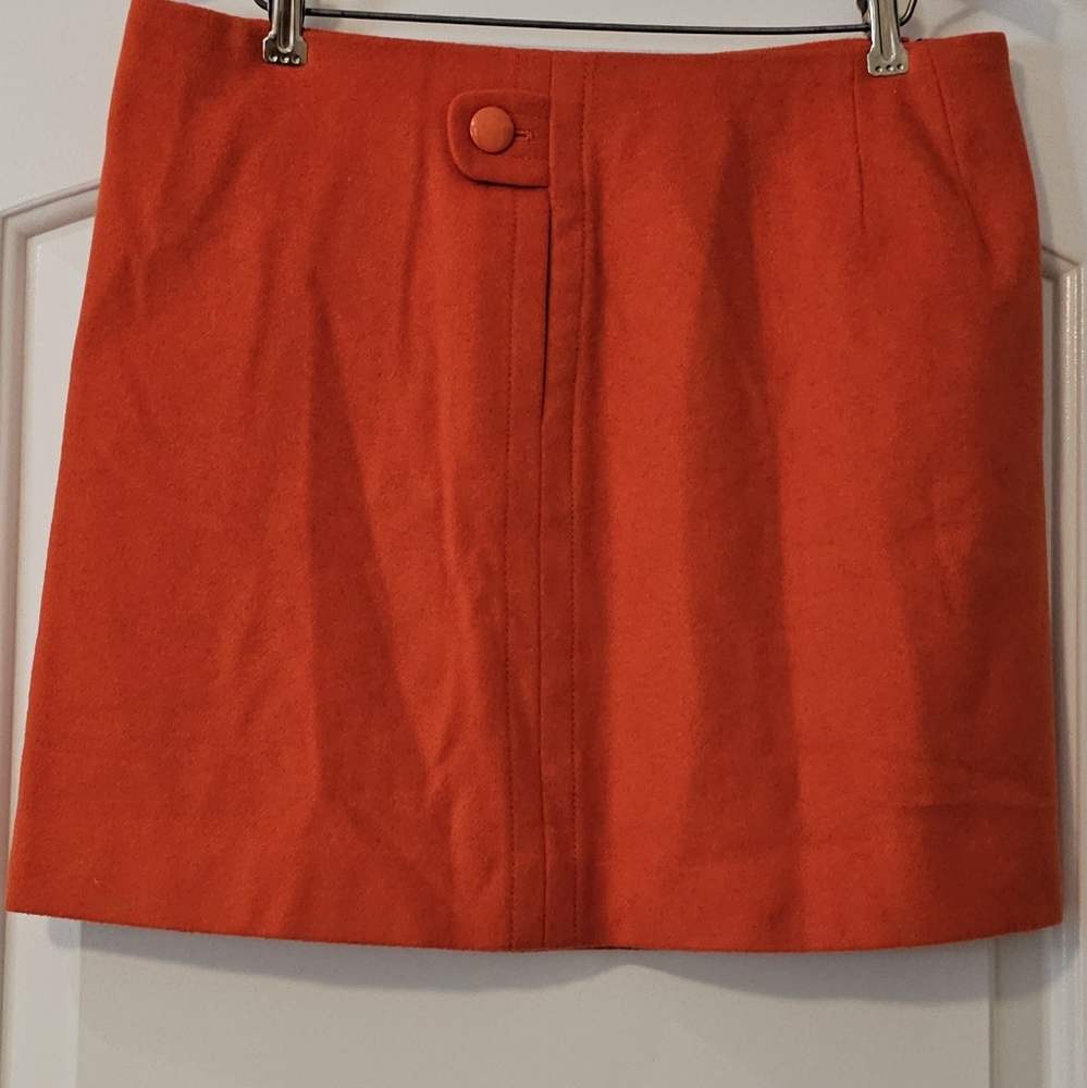 J. Crew Vibrant Orange Mini Skirt